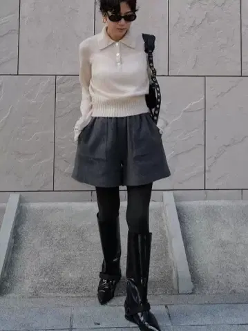 [ machatt ] 모헤어 폴로 니트