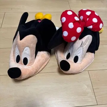 미키 미니 슬리퍼형 캐릭터 굿즈