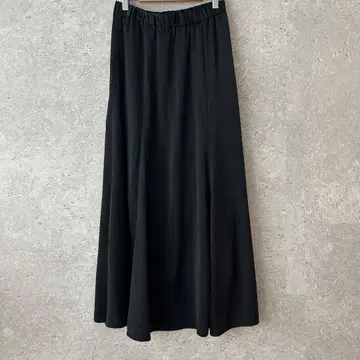 LEPSIM 렙심 롱 스커트 허리밴딩 슬림해 보이는 다크 네이비