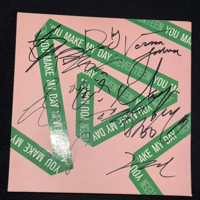 세븐틴 You Make My Day 친필 싸인 앨범 팝니다
