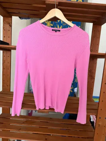 23구 핑크 리브 롱t