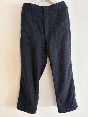 sans limite 울 플라노 유틸리티 팬츠 가르송