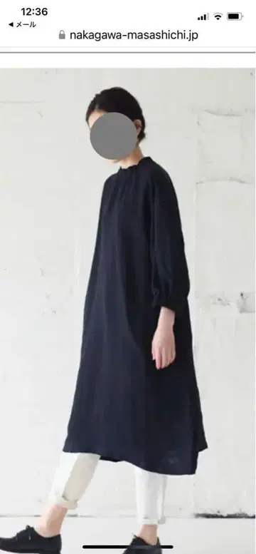 나카가와 마사시치 상점 린넨 거즈 원피스