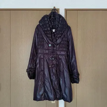 PAORA FRANI 다운 롱 코트 충전솜