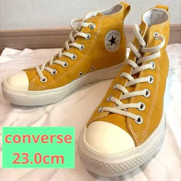 새상품급 컨버스 ALL STAR 하이컷 스니커즈 골드 23cm