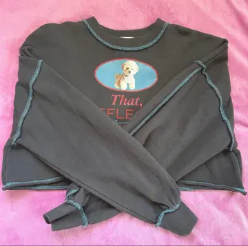 jouetie DOG 크롭 풀오버 M 블랙