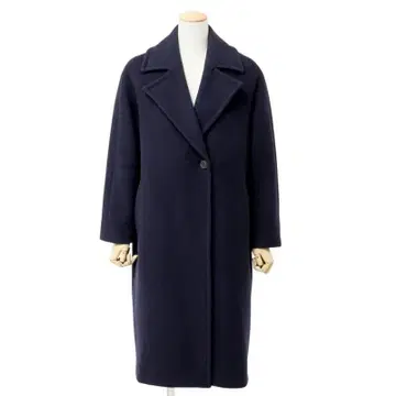 VERMEIL par IENA 만테코 원단 체스터 코트 네이비