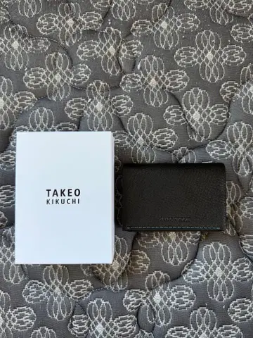 TAKEO KIKUCHI 명함지갑 블랙