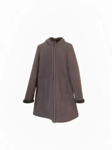 모리걸 페어리 그런지 코트 아우터 복슬복슬 속기모 브라운