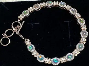 실버 925 오팔 팔찌