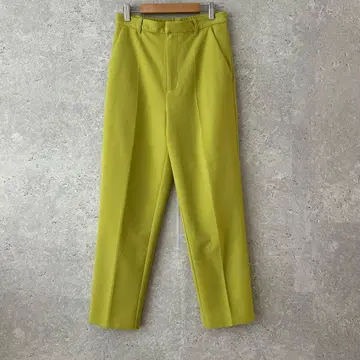 더블 클로젯 슬랙스 라이트 그린 옐로우 그린 센터 파트 가을/겨울