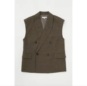 MOUSSY 글렌체크 테일러드 베스트