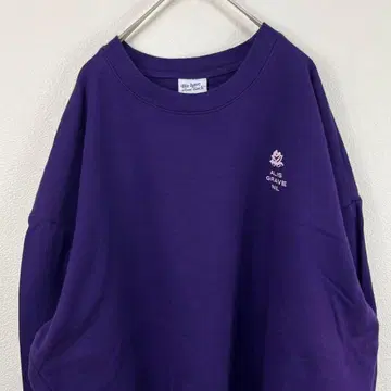 USA 구제 의류 the wing 원포인트 맨투맨 보라색