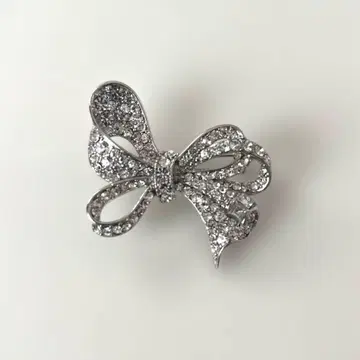 [ 새상품급 미사용 ] CELFORD 셀포드 리본 브로치 실버