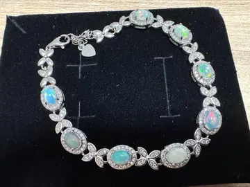 실버 925 오팔 팔찌