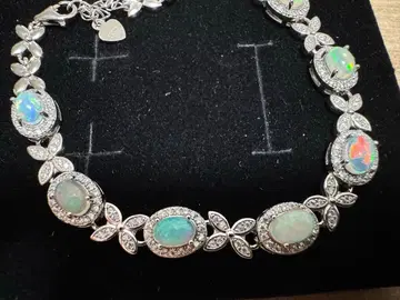 실버 925 오팔 팔찌