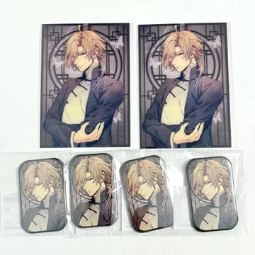 피오 피오레의 만종 마루쿠지 앙리 직사각형 캔뱃지 클리어 브로마이드 6점