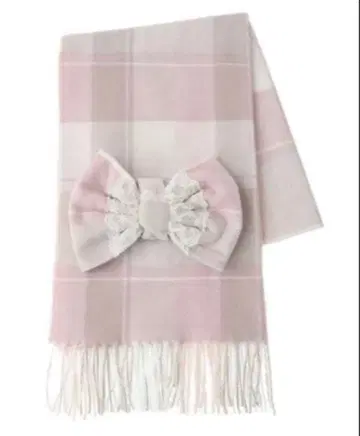 리즈리사 체크 리본 스톨