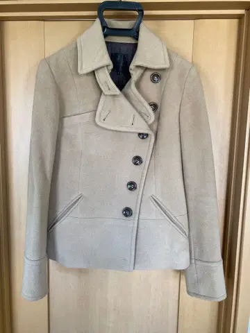 Abahous 베이지 피 코트 여성용 울 코트