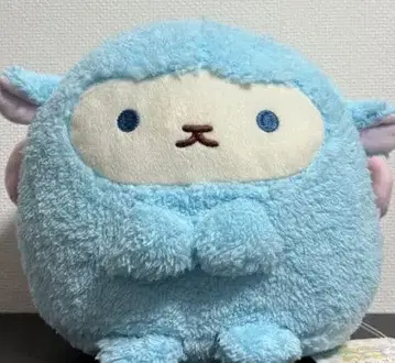 스카이블루 양 캐릭터 봉제 인형 약 30cm