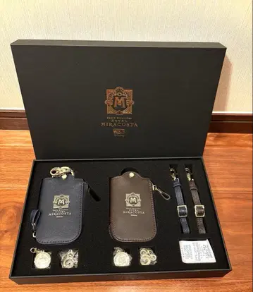 새상품 미사용 호텔 미라코스타 천연 가죽 키케이스