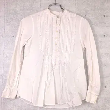 beautiful people 턱시도풍 레이스 셔츠 프릴 일본제