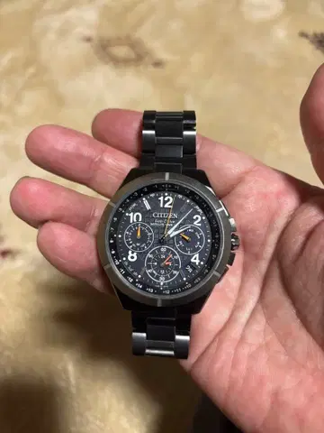 9075-61E 시티즌 아테사 블랙 티타늄 30주년 기념 한정판