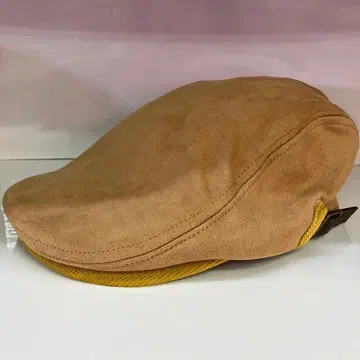 새상품 소프트 스웨이드 헌팅 모자 베이지 머스타드