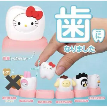 산리오 캐릭터 치아 캡슐 토이 5개 세트