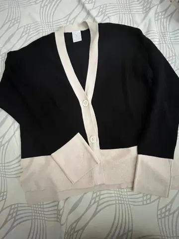 PUPULA 미사용 가디건 블랙, 베이지 38