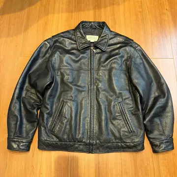 90s ST JOHN'S BAY 스포츠 가죽 자켓