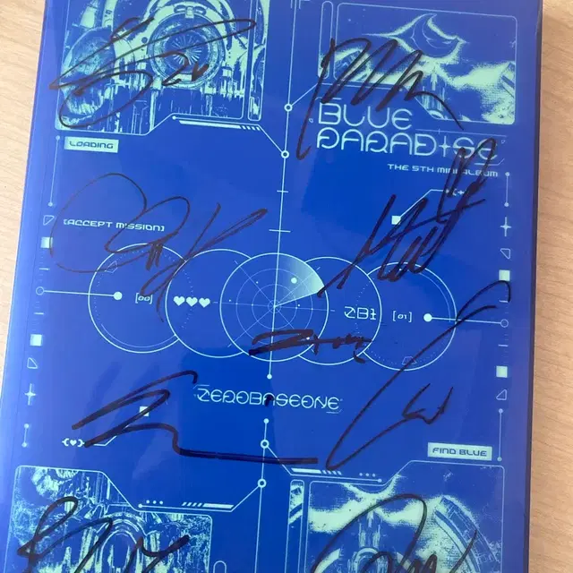 제로베이스원 미니5집-블루파라다이스 친필싸인 앨범