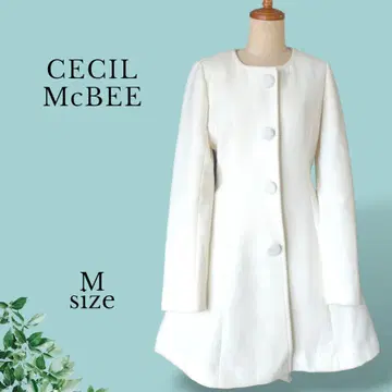 [ 새상품급 ] 세실 맥비 CECIL McBEE 코트 하프 코트 노카라