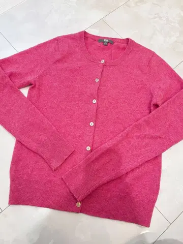 UNIQLO 캐시미어 가디건 핑크 S