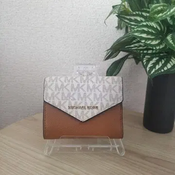 MICHAEL KORS 3단 폴더형 지갑 베이지/브라운 [ 새상품급 ]