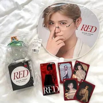 야마다 료스케 RED 부채 응원봉 비주얼 카드 세트