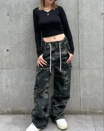 ANIEND 카모플라쥬 카고 팬츠