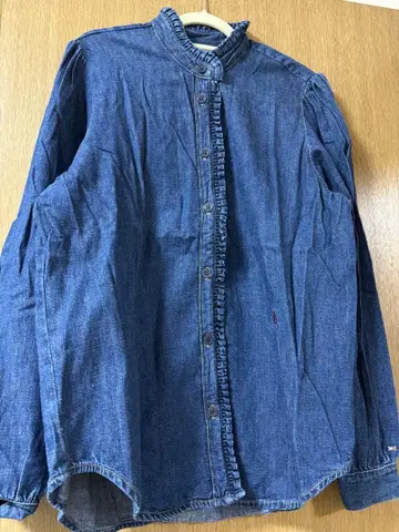 타미힐피거 데님 셔츠 프릴 사이즈 32