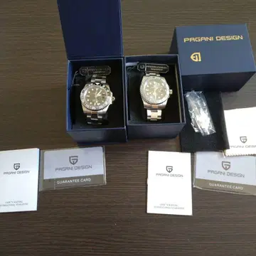 PAGANI DESIGN 자동 시계 2개 세트 반짝반짝합니다.