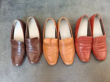 로퍼 3족 세트 23.5/24 레드 브라운 카멜 1시즌 사용