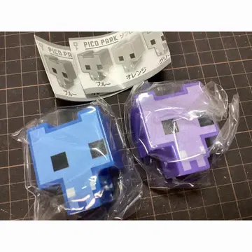 PICOPARK 피코파크 소프트 비닐 마스코트 블루 퍼플 2개 세트