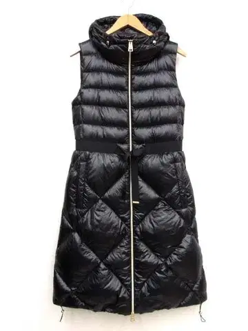 새상품급 헤르노 PI1323D 퀼팅 롱 다운 베스트 40