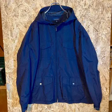 랜즈엔드 밀리터리 자켓 네이비 후드 부착