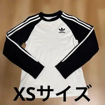 XS 사이즈 adidas 긴팔 T셔츠 화이트 블랙 아디다스 레이디