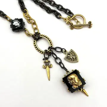 [ 레어 ] Robin Steele 로빈 스틸 목걸이 카메오