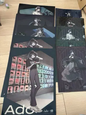 ado 쿠라스시 클리어 포스터 전종 클리어 파일 전종