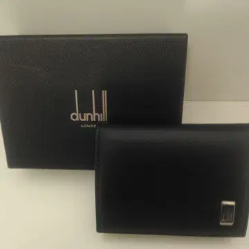 dunhill 블랙 가죽 코인 케이스