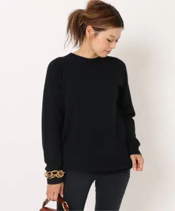 Deuxieme Classe CAPRI 크루넥 풀오버 F 블랙