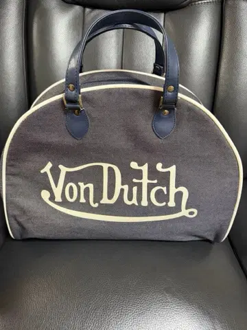 [ 레어 상품 ] 블루 데님 보스턴 백 Von Dutch