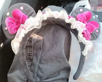 디즈니 미니 머리띠 장미 핑크